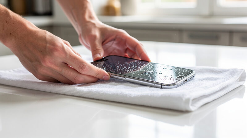 Jak wysuszyć telefon z wbudowaną baterią – co robić krok po kroku?
